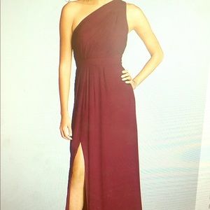 Floor length bridesmaids dress